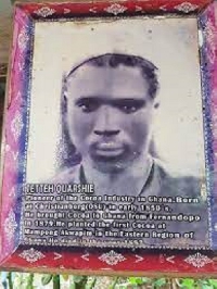 The only known photo of Tetteh Quarshie, who brought cocoa to Ghana