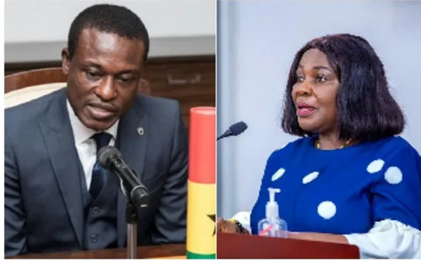 Special Prosecutor, Kissi Agyebeng and former sanitation minister, Cecilia Dapaah