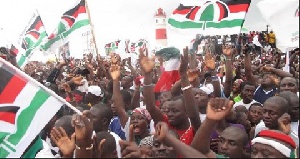 Some NDC supporters at a rally