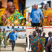President John Dramani Mahama captured during one of his tours