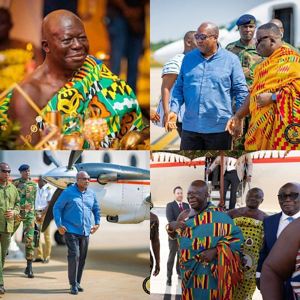 President John Dramani Mahama captured during one of his tours