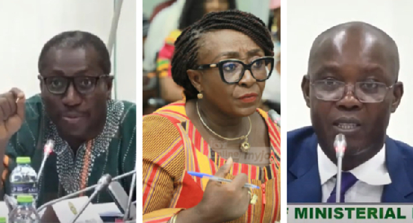 From L to R: Afenyo-Markin, Dzifa Gomashie and Bernard Ahiafor