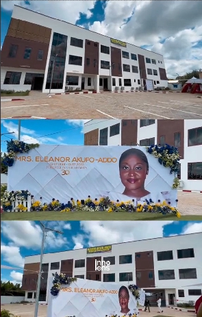 Akufo-Addo, daughter dedicates social centre in memory of late wife, Eleanor Akosua Akufo-Addo