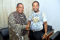 Charles Ntiamoah-Mensah with Nana Dr. Appiagyei Dankawoso I