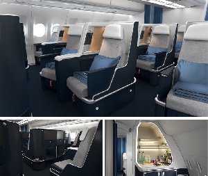 The new Business seat offers an unparalleled travel experience.