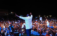 Dr. Mahamudu Bawumia at a campaign rally