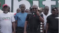 Former President John Mahama and some NDC executives were at Tamale for Unity Walk