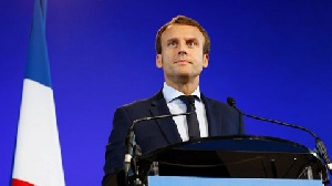 Mr Macron defeated far-right candidate Marine Le Pen by about 65.5% to 34.5%