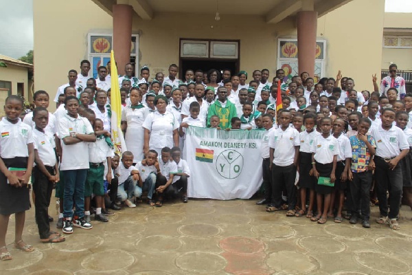 Some members of CYO during their camp meeting in Kumasi