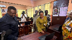 Ablekuma North MP Ewurabena Aubynn pictured with Sam George