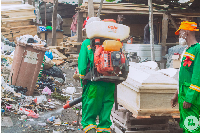 File photo of disinfection exercise by Zoomlion