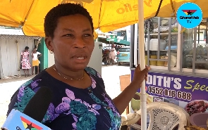 Maa Faustina sells roasted palntain