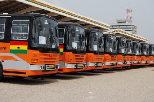 out of the 61 fleet of buses in the region, only 45 of them were on the road