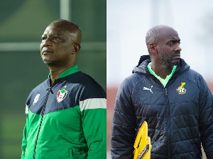 Sudan coach, Kwasi Appiah and Ghana coach, Otto Addo