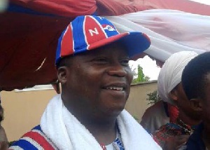 The NPP parliamentary candidate for Klottey Korle constituency on a campaign tour