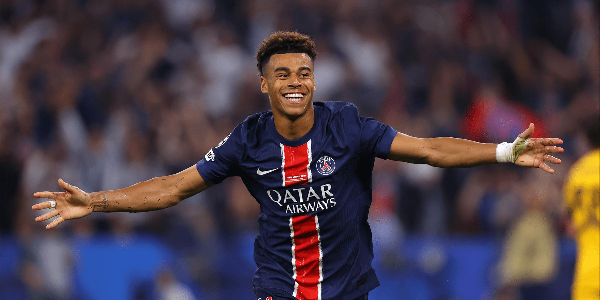 Desire Doue has won his first Champions League trophy with PSG at 19 years old