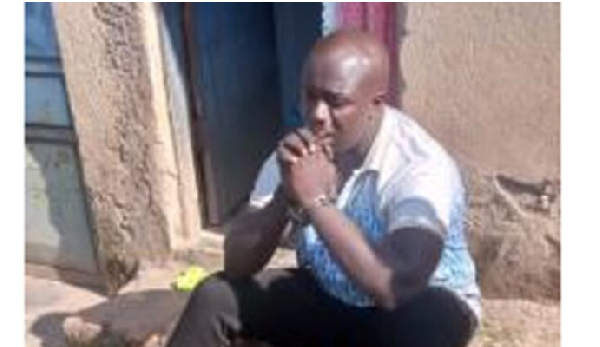 Suspected Kajjansi serial killer handcuffed after his arrest in Bukinda sub-county, Rukiga District