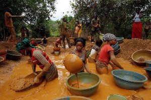 Water muddled by galamsey activities