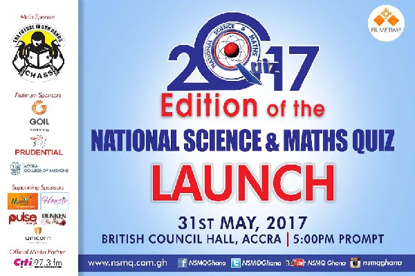 The 2017 edition of the National Science & Maths Quiz will be launched at the British Council Hall.