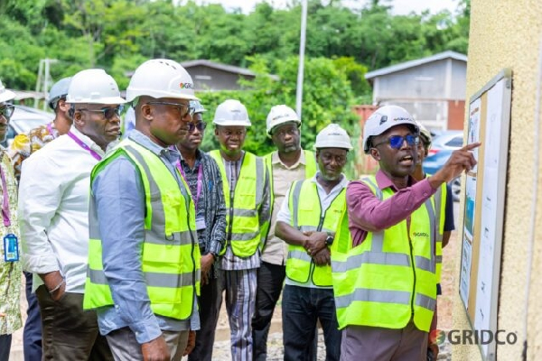 Energy Minister touring GRIDCO switchyard