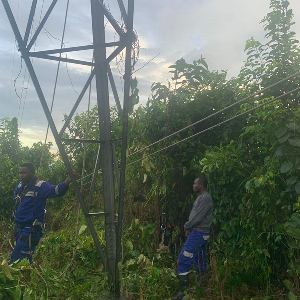 Ministry of Energy says that GRIDCo 161kV Aboadze–Tarkwa transmission line has  been damaged