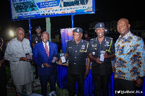 Dr Bawumia, the IGP, Ambrose Dery and some other officials at the event