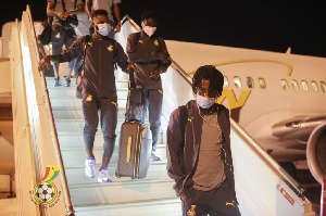 The Black Stars players left to their various clubs on Wednesday