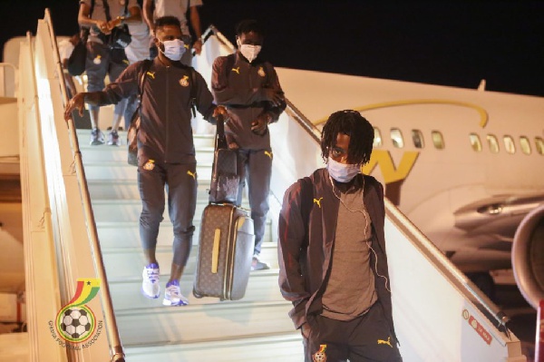 The Black Stars players left to their various clubs on Wednesday