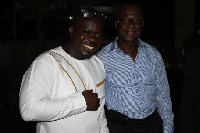 Dr Kwabena Adjei with  Bice Osei Kuffuor