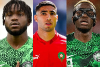 L-R: Lookman, Hakimi and Osimhen will feature in the 2025 AFCON