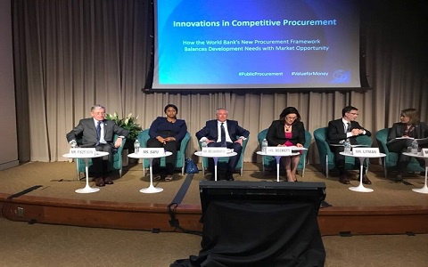 Sarah Adwoa Safo is joined by five other panelists to discuss Innovations in Competive Procureme