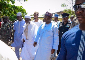 Vice President, Dr Mahamudu Bawumia with the Chief Imam