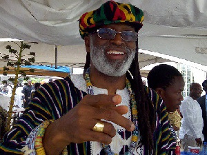 Rev. Palmer-Buckle dressed as Rastafarian