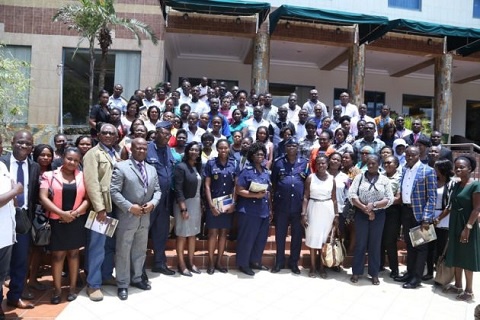 Officials of GRA Customs and GCNet in a group photograph with stakeholders after a session