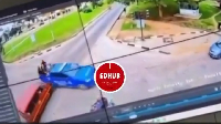Suspects thrown from police pickup after trotro collision