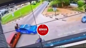 Suspects thrown from police pickup after trotro collision Suspects thrown from police pickup after trotro collision