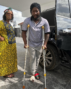Sonnie Badu says he had to undergo a major surgery following a domestic injury