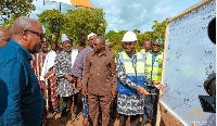 John Dramani Mahama at the Upper West Regional Airport in Wa