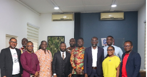 NIA and GAB officers in a group photograph after the meeting