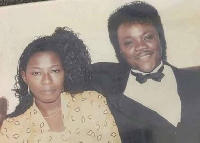 An old photo of Akosua Serwaa and the late Daddy Lumba