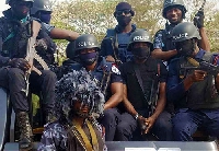 File photo: Some officers of the Ghana Police Service