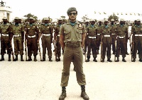 An old picture of former President Jerry John Rawlings