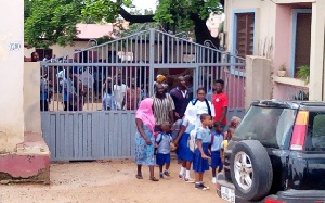 Parents rushed to pick thier children from school during the scuffle