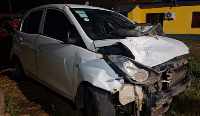 File photo of a car that has been involved in an accident.