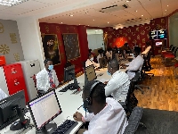Vodafone Healthline Call Centre staff in a photo