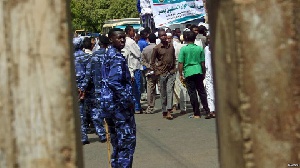 Sudan Police Protest
