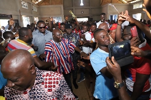 Dr. Mahamudu Bawumia addressed NPP delegates at Asutifi in the Ahafo Region