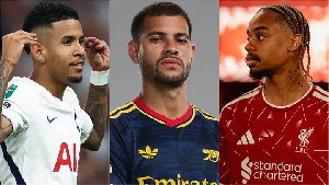 L-R: Savinho, Guimares and Barcola were signed by Premier League clubs