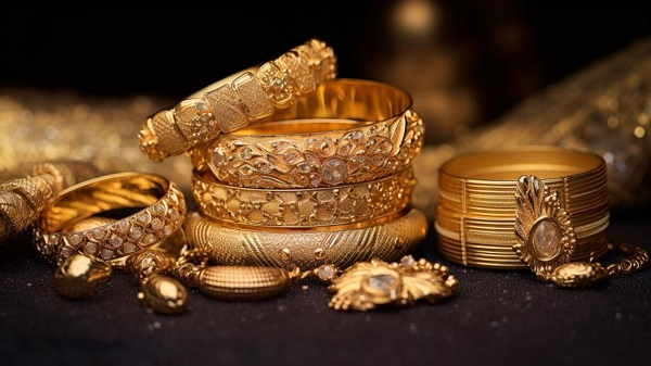 File photo of gold rings and bangles