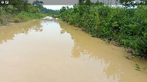 Roads leading to the community have been flooded following the rains
